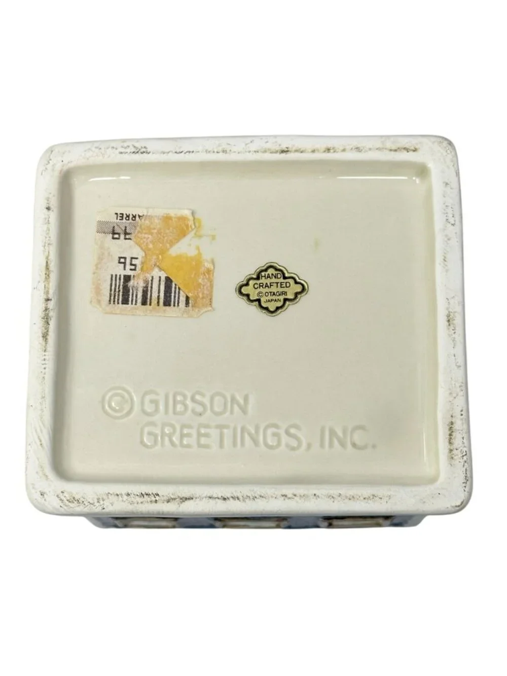 Vintage Gibson Greetings Otagiri Ceramic Barn Sugar Bowl Spoon